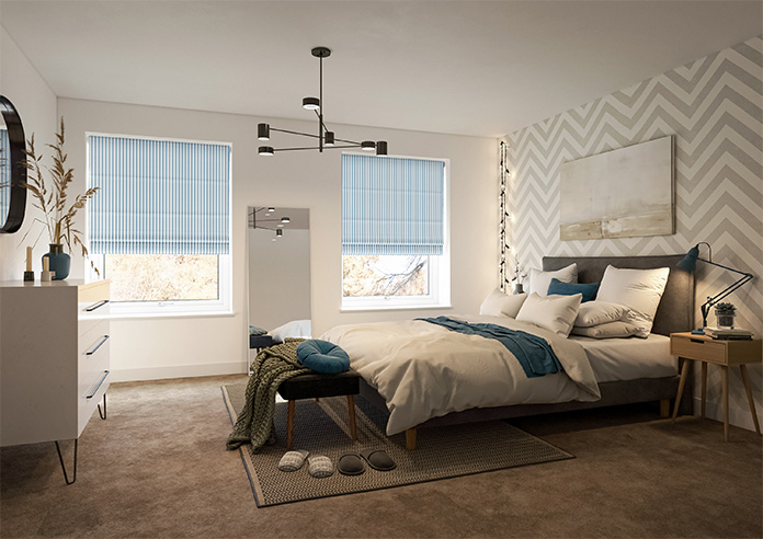 Lace Stripes, River - Twist&Fit Roman Blind - Image 6